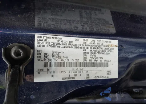 2017 Ford C-Max Hybrid Titanium from USA, damaged, VIN 1FADP5DU8HL103691